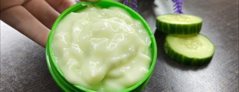 Natural Collagen Rejuvenating Face Cream with Cucumber: Wrinkles Disappear!